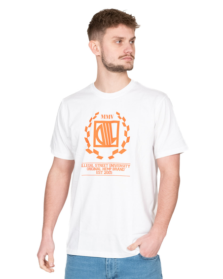 Koszulka Diil Laur Biała / Pomarańczowa