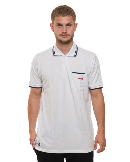 Koszulka Polo Prosto Mods Biała