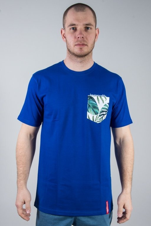 Alkopoligamia Koszulka T-shirt Lyl Botanix Pocket Blue