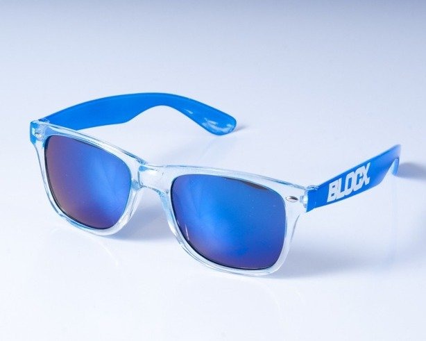 BLOCX OKULARY CLEAR NAVY BLUE COL