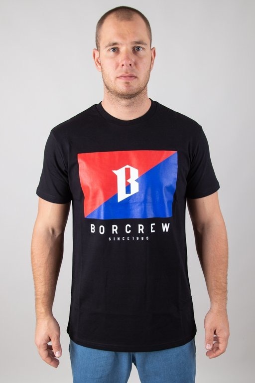 Bor Koszulka T-shirt Flaga Black