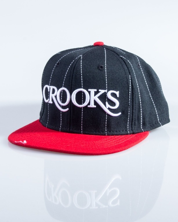 Crooks&Castles Czapka Czapka Snapback Serif Crooks Black-Red