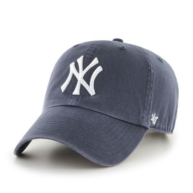 Czapka 47 Brand Mlb New York Yankees Clean Up Grey-White