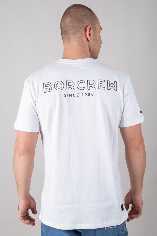 Koszulka Bor Borcrew Outline White