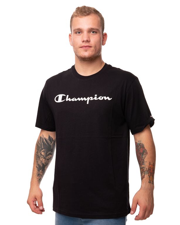 Koszulka Champion 214747 Big Logo Czarna