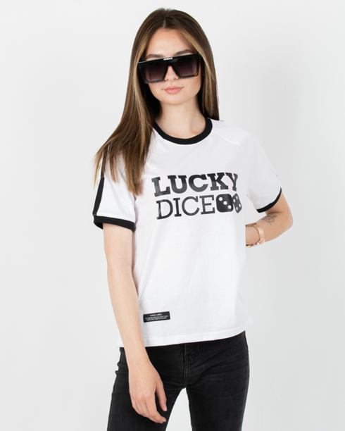 Koszulka Damska Lucky Dice Pjp White
