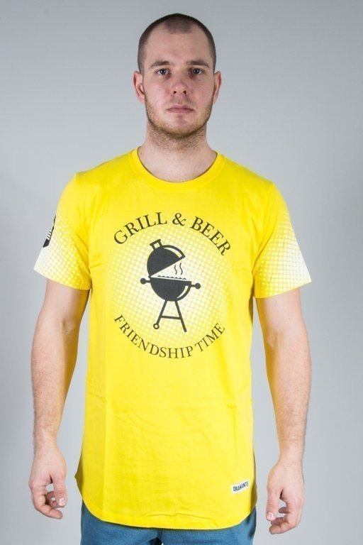 Koszulka Diamante Wear Grill & Beer Żółta