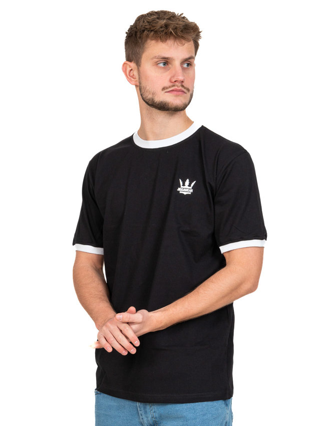 Koszulka Jigga Wear Contrast Czarna / Biała