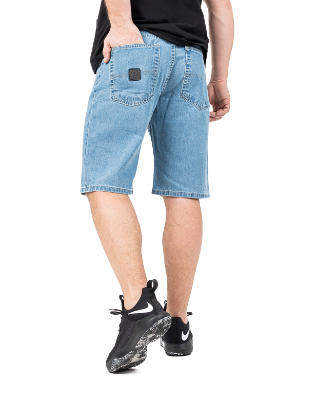 Krótkie Spodenki Mass Jeans Regular Fit Base Jasne Niebieskie