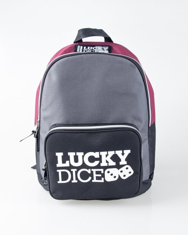 Lucky Dice Plecak Logo Black-Brick