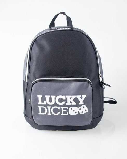 Lucky Dice Plecak Logo Black-Grey