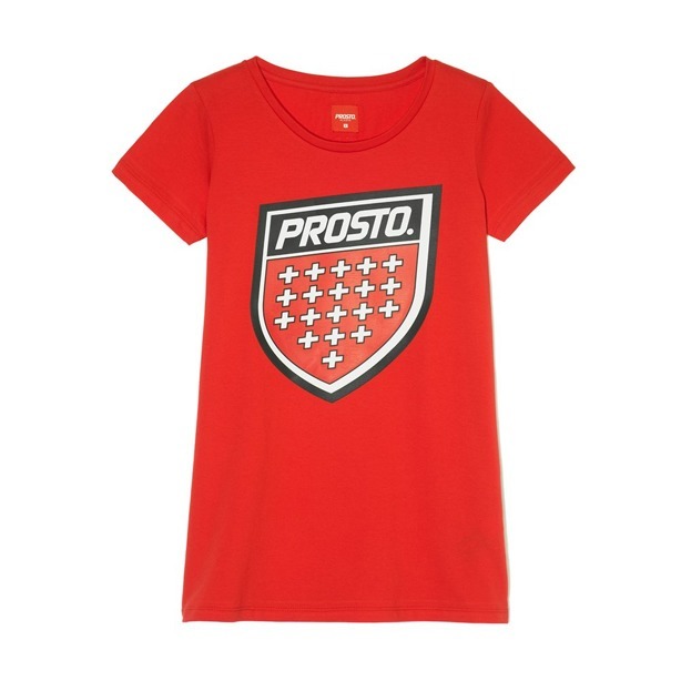 PROSTO T-SHIRT WOMAN ASSIST RED