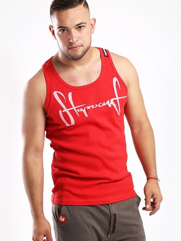 STOPROCENT TANK TOP RIBB TAG 16 RED
