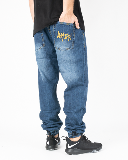 Spodnie Jeans Jogger Mass Signature Dark Blue