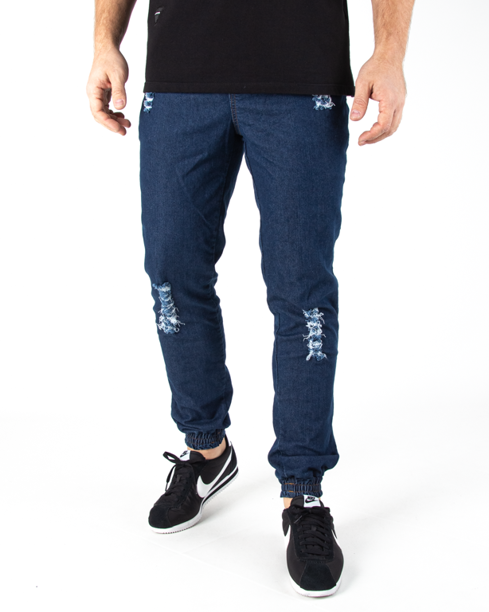 Spodnie Jogger Moro Mini Paris Pocket Damage Wash Jeans