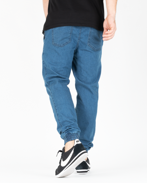 Spodnie Moro Sport Jeans Jogger Blanc Pocket Jasne Pranie