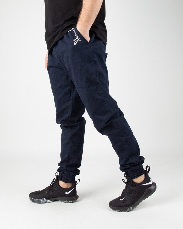 Spodnie Stoprocent Chino Jogger Classic19 Dark Blue