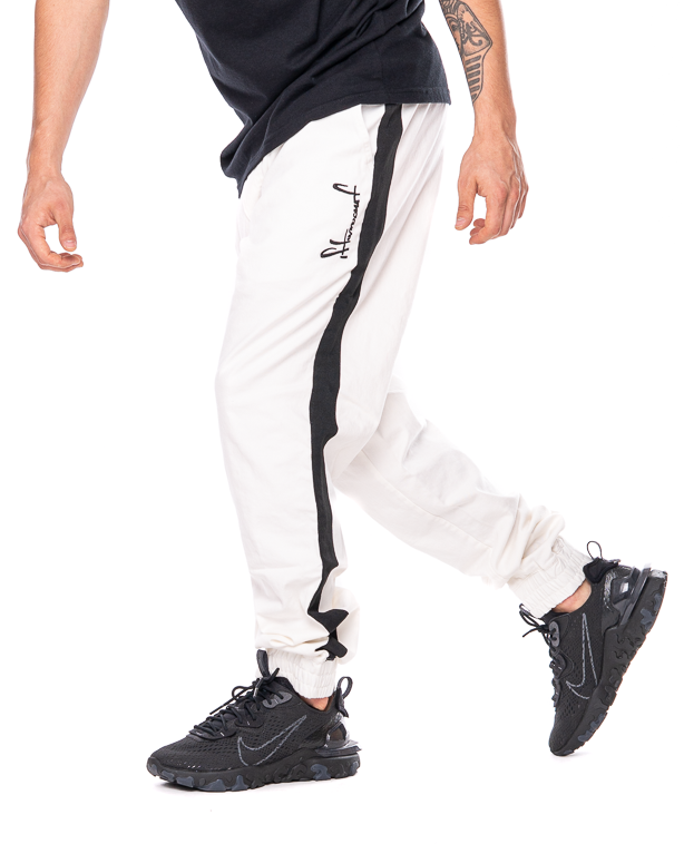 Spodnie Stoprocent Chino Jogger Classic19 Lampas Białe