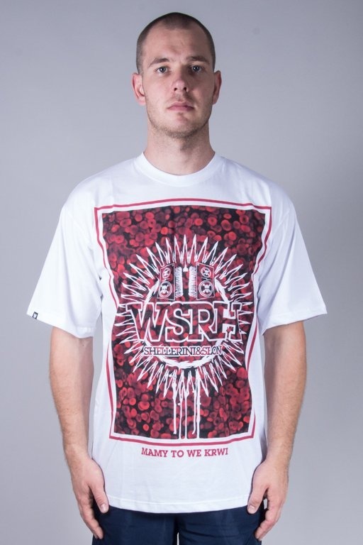 WSRH T-SHIRT BLOOD WHITE-RED
